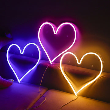 LED Neon Light Sign Heart Shape