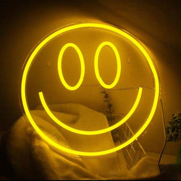 Cute Smiley Face Neon Light